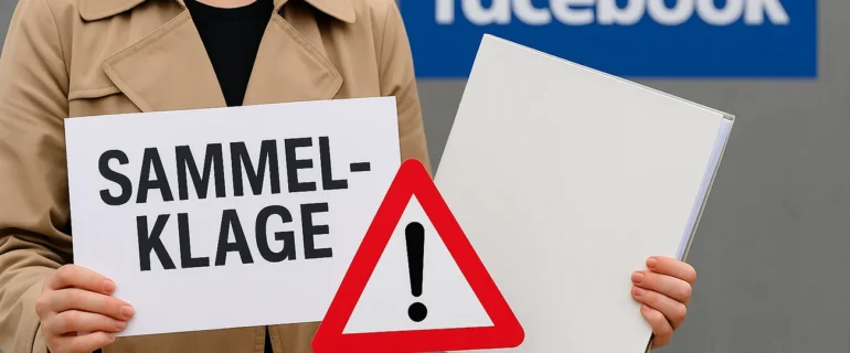 Symbolbild für eine Sammelklage gegen Facebook wegen Datenschutzverstoß – Menschen bei rechtlicher Beratung