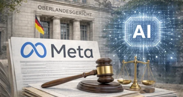 Symbolbild zum Urteil des OLG Köln zur Zulässigkeit des KI-Trainings auf Grundlage des berechtigten Interesses nach DSGVO.