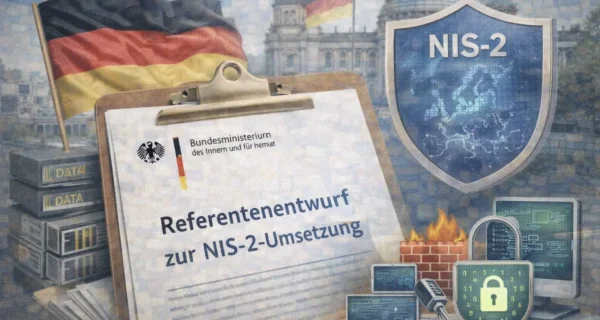 Symbolbild zur Umsetzung der NIS-2-Richtlinie in deutsches Recht durch das Bundesministerium des Innern.