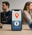 Symbolbild zu einer Datenschutzbeschwerde wegen Standortabfragen und möglicher Audioaufzeichnung über eine App auf dem Handy eines Kindes.