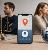 Symbolbild zu einer Datenschutzbeschwerde wegen Standortabfragen und möglicher Audioaufzeichnung über eine App auf dem Handy eines Kindes.