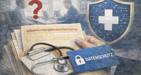 Symbolbild zum datenschutzrechtlichen Umgang mit Gesundheitsdaten von Beschäftigten bei längerer Krankheit.