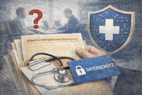 Symbolbild zum datenschutzrechtlichen Umgang mit Gesundheitsdaten von Beschäftigten bei längerer Krankheit.